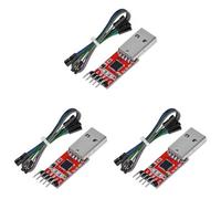 Generchin 3 Adaptateurs Série USB 2.0 vers TTL 5 Broches CP2102 Module Convertisseur Série USB vers TTL pour UART 3,3 V et 5 V