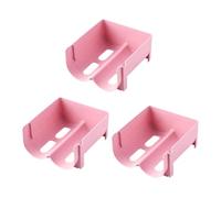 Generchin 3 Pièces Porte-Bières Porte-Canettes de Soda Porte-Bières Support de Rangement pour Bouteilles Cintre Organisateur de Réfrigérateur Facile à Installer Rose
