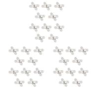 Generchin 30 Pièces Cabanon Charnières de Porte Armoire de Cuisine Caché 360 Degrés Rotation Pivot en Acier Inoxydable Rotatif Rotatif 57x16mm