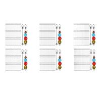 Generchin 300 PièCes Barres de Porte-CléS PerléEs Vierges, Breloques de Barre de Porte-CléS en Perles de Bricolage en MéTal Accessoires de Fabrication de Porte-CléS DéTachables Faciles