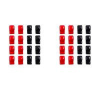 Generchin 32 Pièces Protecteur Lâche Couvercle de Borne de Batterie Batterie Flexible Barre Omnibus Couvercle D'Isolation Borne 280Ah Isolation des Cellules