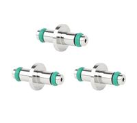 Generchin 3X Tuyau de Plongée sous-Marine, Extrémité en T, Bobine d'air Pivotante, Régulateurs de Manomètre pour Jauges avec Joint Torique