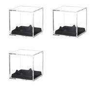 Generchin 3X Vitrine de Baseball en Acrylique Protégé Contre Les UV, Vitrines pour Tout Baseball
