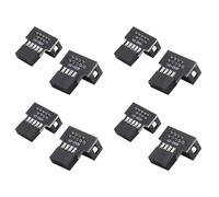 Generchin 4 Ensemble vers Le Bas et vers Le Haut Coudé à 90 Degrés Mâle vers USB 2.0 10 Broches 9 Broches pour Adaptateur D'Extension de Carte Mère