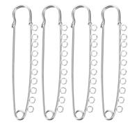 Generchin 4 Pièces Grandes Épingles de Sûreté Broches en Métal Broches de Kilt Attaches pour Vêtements Couvertures Jupes Quilting Tricoté Bricolage Artisanat