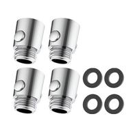 Generchin 4 Pièces Vanne D'Arrêt, Limiteur de Débit de Douche, Limiteur de Débit G1/2, Vanne D'Arrêt pour Salle de Bain et Douche