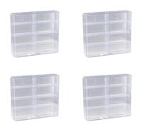 Generchin 4X 1:64 pour Boîte D'Affichage Hot Wheel Modèle de Voiture Support D'Armoire à pour Voitures Hotwheel Stockage Moulé sous Pression Boîte D'Affichage Anti-Poussière B