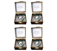 Generchin 4X Cloche de Foi Magique de Noël, Souvenir de Noël Cloche de Foi Magique, Décoration D'Intérieur pour Arbre de Noël Souvenir Argent