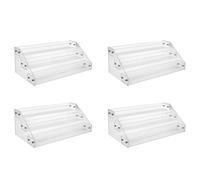 Generchin 4X Support de CD en Acrylique Transparent à 3 Niveaux, Support de Rangement en Cascade pour CD