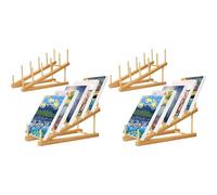 Generchin 4X Support de Séchage D'Art, Support de Rangement D'Art, Support de Rangement de Présentoir de Peinture à 5 Couches pour Tableaux en Toile, pour Peindre sur Toile