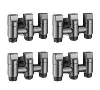 Generchin 4X Valve D'Angle à 3 Voies Améliorez la Fonctionnalité de Votre Maison ou de Vos Espaces Commerciaux avec la Vanne de Dérivation à Trois Voies, B