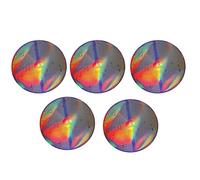 Generchin 5 Pièces de Disque Polarisé Lakhovsky MWO 100MM Pyramide Arc-en-Ciel Double Face Multi-Oscillateur de Réveille Auto-Réparation