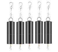 Generchin 5 Pièces Ornement Spinner Rotator à Piles Wind Spinner Motor Disco Ball Motor avec 5 Crochets Pivotants Wind Spinner