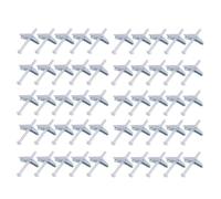 Generchin 50 Boulons à Bascule de 1/8 Pouce pour Cloisons Sèches, Kit D'Ancrages pour Cloisons Sèches Robustes, Kit D'Ancrages et de Vis pour Cloisons Sèches pour Plafond