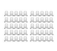 Generchin 50 Pièces à Cordon de Sublimation en Vrac Blanc à Dos à Cordon Blanc Réutilisable Salle de Sport