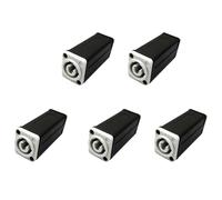 Generchin 5X Adaptateur de Coupleur AC LED PowerCon, Connecteur D'Extension, Adaptateur Droit pour sur Panneau Speakon de Haute Qualité, Blanc à Blanc