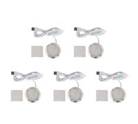 Generchin 5X Modèle d'impression 3D Lumière LED Projecteur LED 5 V Veilleuse Ultra Fine USB Lumière LED Réglable pour Kit de Lampe de Garage