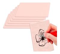 Generchin 6 Pièces de Blocs de Gravure en Caoutchouc 4"X6" pour L'Impression - Kit de Fabrication de Tampons en Linoléum Doux, Bloc D'Impression pour Linogravure et Artisanat