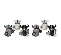 Generchin 6 Pièces Halloween Viking Guerrier GNOME Poupée Automne Ferme GNOME en Peluche Décor Intérieur Mignon Style Scandinave Gnomes