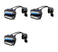 Generchin 6X Câble de Signal ILDA vers RJ45 DB25 Mâle et ILDA vers Câble Réseau