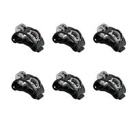 Generchin 6X Tambourin à Pied Puissant et Réglable avec Instrument de Musique pour Performance et Chant Noir