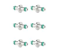 Generchin 6X Tuyau de Plongée sous-Marine, Extrémité en T, Bobine d'air Pivotante, Régulateurs de Manomètre pour Jauges avec Joint Torique