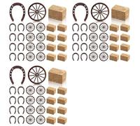 Generchin 72 Pièces Fournitures de Fête Occidentales Centres de Table Vintage pour Cadeaux de Mariage en Fer à Cheval Porte- Décorations de Cowboy