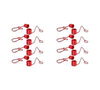 Generchin 8 Ensembles de Capuchons Anti-Poussière et de Couvercles de Bouchons de Coupleur Hydraulique de 1/2 Pouce, Capuchons Anti-Poussière Hydrauliques Robustes pour Raccords Hydrauliques