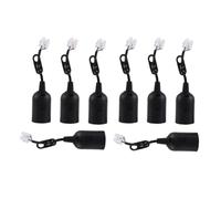 Generchin 8 Pièces E27 Support de Lampe Douille de Construction Support de Lampe Bricolage Chantier de Construction Douille de Rénovation Éclairage Pièces de Rechange Accessoires