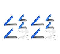 Generchin 8Pièces Outil de Nettoyage D'Orifice, Kit D'Outils de Nettoyage de Pointe de Torche de Coupe Ensemble de Nettoyant de Pointe de Soudage pour Buses à Gaz de Cuisinière à Souder,A