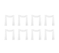 Generchin 8X Tissu de Drapage pour Arche de Mariage, 1 Panneau de 29,5 Pouces X 19,6 Pieds, Rideau en Mousseline Transparente Blanche pour Cérémonie de Mariage