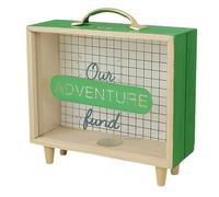 Generchin Adventure Archive Box, Ticket Shadow Box avec Fente, Boîtes Mémoire de 8 Pouces pour Souvenirs Verts