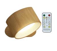 Generchin Applique Murale LED avec Batterie Rechargeable USB, Télécommande et Contrôle Tactile, 3 Niveaux de Luminosité Réglables et Aimant 360° pour Lecture, Chambre, Couloir.