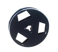 Generchin Bobine de Réception 1/4 2,5 Pouces, Bobine de Réception Audio en Métal à Bobine Ouverte, Trou de Résistance au Vent à 3 Trous, Bobine de Bande Vide de 2,5 Pouces, Noir