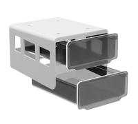 Generchin Boîte de Rangement Auto-Adhésive Cachée, Boîte de Rangement pour Tiroir de Bureau, Support de Rangement en Plastique, Organisateur de BRIC-À-BRAC, Support de Rangement, Organisateur Noir.