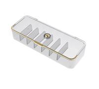 Generchin Boîte de Rangement de Bureau Boîte de Tri de Cadres Multifonctionnelle à Clapet Boîte de Rangement de Câbles de Données Boîte de Rangement Transparente