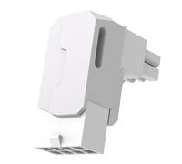 Generchin Boîtier en Aluminium pour Carte Graphique de Bureau, Adaptateur Secteur PCIe 8 Broches, Connecteur Coudé à 90 Degrés, Blanc RVS