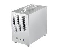 Generchin Boîtier PC Micro-ITX SKTC A17 SGCC Support de Boîtier D'Ordinateur Mini PC Micro-ITX Argent