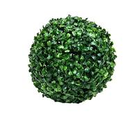 Generchin Boules de Verdure en Faux Buis, Boules Rondes sans Coupe, Boules Topiaires Artificielles, Décoration de Table pour et L'Extérieur C