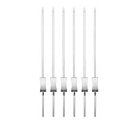 Generchin Brochettes de Gril avec Poignée, Brochettes de Barbecue en Acier Inoxydable Brochettes de Kabob pour Viande, Poulet, Saucisses,A