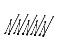 Generchin Câble de Ventilateur PWM CPU 4 Broches, Répartiteur 1 à 3 Voies, Connecteur de Câble D'Extension à Manchon Noir, Câbles D'Extension de Ventilateur 3/4PWM