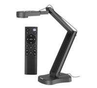 Generchin Caméra de Documents USB 4K pour Enseignants, Visualiseur 8 MP A3 avec Deux Microphones, Éclairage LED à 3 Niveaux, Inversion d'image, Pliable