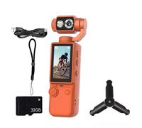 Generchin Caméra de Sport Portable Q8 Caméra d'action Extérieure à Main Caméra de Poche Portable 32G C