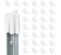 Generchin Capuchon Visibilité Clarté Blanc | Capuchons blancs haute visibilité, idéal pour délimiter les zones et signaler les dangers autour des poteaux.