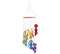 Generchin Carillon à Vent en Coquillage Naturel, Attrape-Rêves, Décoration D'Extérieur, de Cour, de Chambre à Coucher, de Salon, Pendentif à Suspendre, Multicolore