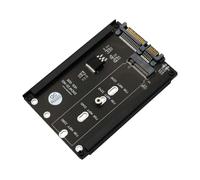 Generchin Carte Adaptateur M.2 NGFF Key B vers III 2,5 Pouces + Support de Cadre pour Carte Adaptateur de Disque Dur NGFF M.2 2230 2242 2260 2280 Facile à Utiliser