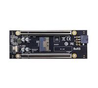 Generchin Carte D'Adaptateur PCIe4.0 X16 Double Fonction vers SFF-8654 8i pour la Capacité Améliorée de Division de Carte Mère X4+X4