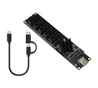 Generchin Carte D'Extension USB-C vers SATA 5 Ports Étend Interfaces SATA | Carte d'extension qui étend uniquement les interfaces SATA, sans autres extensions ni port USB supplémentaires.
