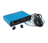 Generchin Carte Son Surround pour PC Portable, Adaptateur Surround 6 Canaux, Carte Son 5.1, Bleu.