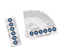 Generchin Cartes Indicatrices D'Humidité Six Points Pour Lecture Précise | Lecture précise grâce à six points indicateurs; chaque point passe du bleu à une couleur lorsque l'humidité est atteinte.